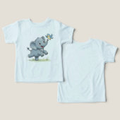 小さな象の冒険Tシャツ (デザイン正面&裏面)