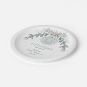 小さな象の男の子ベビーシャワー ペーパープレート (アングル)