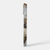 小さな貝殻 ビーチサンド iPhone 15ケース (左側面)