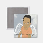 小さな賛美天使の磁石によって マグネット (正面/裏面)