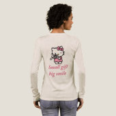 「小さな贈り物、大きな笑顔」 トライブレンドTシャツ (背面全体)