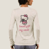 「小さな贈り物、大きな笑顔」 トライブレンドTシャツ (背面)