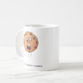 小さな贈り物、賢いクッキー、可愛い コーヒーマグカップ (正面左)