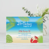 小さな赤いカニの招待状 招待状 (スタンド正面)