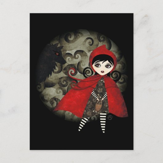 小さな赤いカプシネポストカード ポストカード (正面)