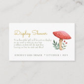 小さな赤いキノコ表示シャワーエンクロージャ エンクロージャーカード (正面)