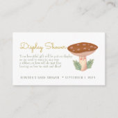 小さな赤いキノコ表示シャワーエンクロージャ エンクロージャーカード (正面)