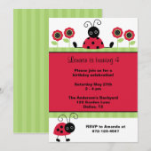 小さな赤いコバチ 招待状 (正面/裏面)