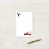 小さな赤いトラックとくるみ割り車クリスマスポストイット ポストイット (デスク上)