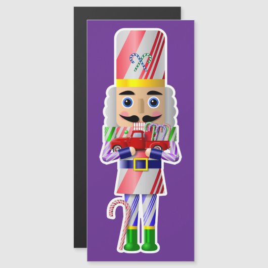 小さな赤いトラックとキャンディーケーンナッツ割り当て (正面/裏面)