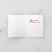 小さな赤いトラックバレンタインデーカード カード (内部)