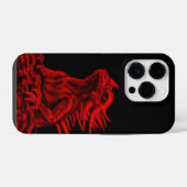 小さな赤いドラゴン iPhoneケース (裏面横)