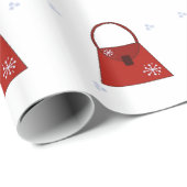 小さな赤いハンドバッグ ラッピングペーパー (ロールコーナー)