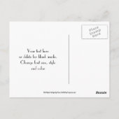 小さな赤いハートの感謝のポストカード ポストカード (裏面)