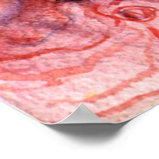 小さな赤いピエロ ポスター (角)