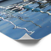 小さな赤いボート ポスター (角)