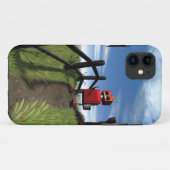 小さな赤いロボット Case-Mate iPhoneケース (裏面(横))