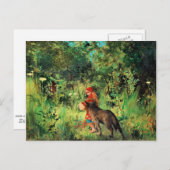 小さな赤い乗馬のフード素晴らし、ア絵画ート ポストカード (正面/裏面)