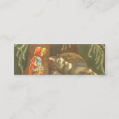 小さな赤い乗馬のフード、ヴィンテージ童話 コーリングカード (裏面)