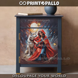 小さな赤い乗馬フードとオオカミのロックバンド 薄葉紙