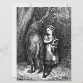 小さな赤い乗馬フードはオオカミ老人に出会う カード