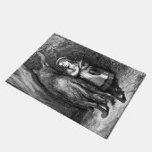 小さな赤い乗馬フードはオオカミ老人に出会う ドアマット (アングル)