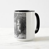 小さな赤い乗馬フードはオオカミ老人に出会う マグカップ (正面右)