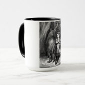 小さな赤い乗馬フードはオオカミ老人に出会う マグカップ (正面左)