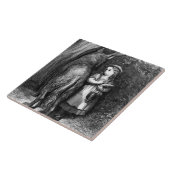 小さな赤い乗馬フードは大きな悪い狼に出会う タイル (側面)