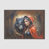 小さな赤い乗馬フードは実際に狼を愛している！ 薄葉紙 (正面)