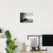 小さな赤い乗馬フードファーストTouch ポスター (ホームオフィス)