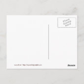 小さな赤い乗馬フードファーストTouch ポストカード (裏面)