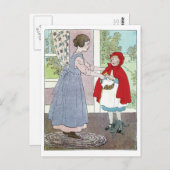 小さな赤い乗馬フード:おばあちゃんにこれを持って来る ポストカード (正面/裏面)