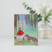 小さな赤い乗馬フード ポストカード (スタンド正面)