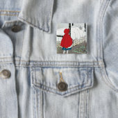 小さな赤い乗馬フード:何を持っているあなたの耳! 缶バッジ (インサイチュ)