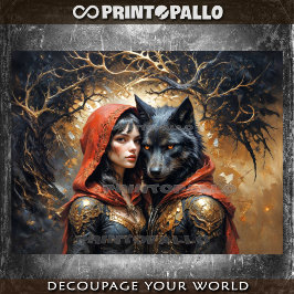 小さな赤い乗馬フード：王女と王 薄葉紙