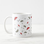 小さな赤い傘 コーヒーマグカップ (左)