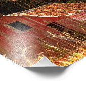 小さな赤い小屋。 フォトプリント            (角)