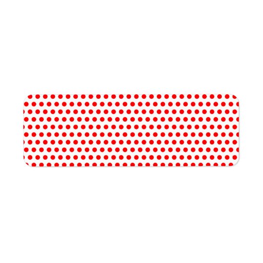 小さな赤い水玉模様 ラベル (正面)