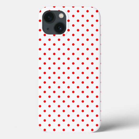小さな赤い水玉模様 Case-Mate iPhoneケース (裏面)