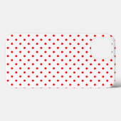 小さな赤い水玉模様 Case-Mate iPhoneケース (裏面 (横))