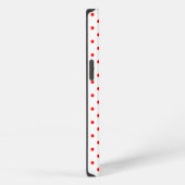 小さな赤い水玉模様 iPhoneケース (右側面)
