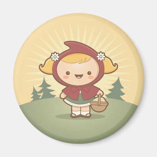 小さな赤い磁石 マグネット (正面)