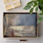 小さな赤い納屋(セラミックポット) 薄葉紙 (ギフト)