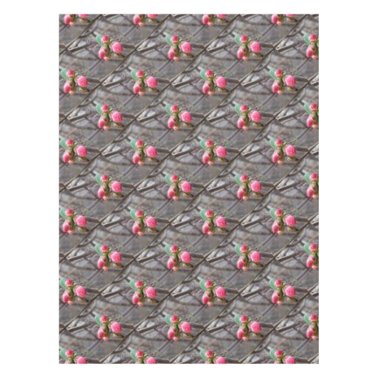 小さな赤い芽 テーブルクロス (正面)