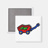 小さな赤い車 マグネット (正面/裏面)