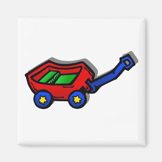 小さな赤い車 マグネット (正面)
