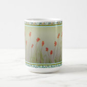小さな赤い野の花 コーヒーマグカップ (中央)