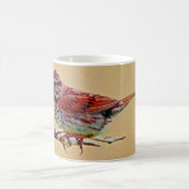 小さな赤い鳥のマグカップ コーヒーマグカップ (中央)