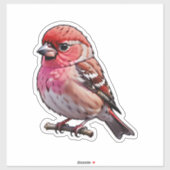 小さな赤い鳥 シール (シート)